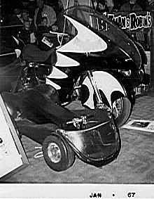 One of the Batcycles on Display 1967
